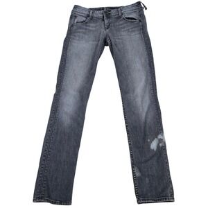 Cool Hudson Collin Skinny Jeans 29 Black Bleach Thrashed Indie Sleaze Grunge USA